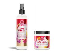 ALOÉ LOCKS | Intense Hydration & Nutrition Pack | Ultra-Hydrating Hibiscus Mist 250 ml + Miracle Hair Cream 250 ml | Locs, Braids & Protective Styles | Hydration, Nutrition & Strengthening