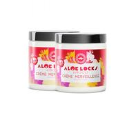ALOÉ LOCKS | Miracle Hair Cream | Intense Hydrating & Nourishing Care | Stimulates Hair Growth & Strengthens the Hair Fibre | Hibiscus, Castor Oil & Organic Aloe Vera | Pack of 2 × 250 ml