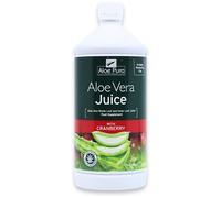 Aloe Pura Aloe Vera Juice with Cranberry, Natural, Vegan, Cruelty Free, Food Supplement, 1ltr