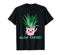 Aloe There Funny Aloe Vera Plant Graphic Kawaii Style T-Shirt
