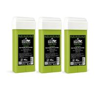 Aloe Vera Creme Wax Cartridge for Hair Removal - 100g Roll-On Depilatory Wax by Eternal Beauty | For All Skin & Hair Types | Vegan, Easy to Use, Professional Waxing Refill for Wax Heater Pack of 3