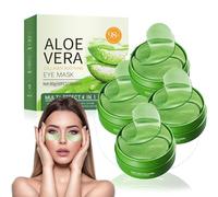 Aloe Vera Eye Mask, 2/4 Boxes, Aloe Vera Eye Pads, Collagen Eye Pads, Eye Pads, Against Dark Circles, Eye Bags, Wrinkles, Swelling, Moisturising, Anti Ageing (B)