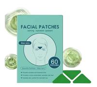 Aloe Vera Forehead Wrinkle Patches - 60PCS Anti-Wrinkle Smoothing Patches for Forehead Lines - Plant-Based Hydrating & Firming Pads for Fine Lines, Expression Wrinkles & Ageing Skin - Non-Irritating