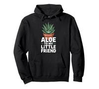 Aloe Vera Funny Plant Lover Botanical Healing Humor Green Pullover Hoodie