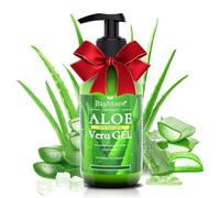 Aloe Vera Gel, 100% Aloe Vera Organic from Freshly Cut Aloe Leaves, Skin Care for Deeply&Rapidly Soothing, Firming, After Shave, Sunburn Relieve,etc