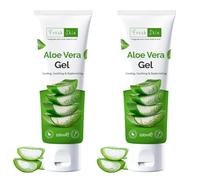 Aloe Vera Gel Tube 100ml (Pack of 2) - 99% Naturally Bio-Active Aloe Vera - Cruelty-Free and Vegan - Cooling, Soothing and Moisturising for All Skin Types