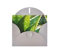 aloe vera Gray Patterns greeting card 6x4 inches with envelope, covering birthdays, weddings and other occasions