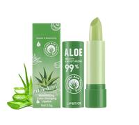 Aloe Vera Lipstick, Color Changing Lipstick Moisturizer, Portable Temperature Color Change Lip Gloss, Long Lasting Nutritious Soothing Lip Balm for Dry Chacked Lip (1)