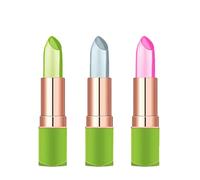 Aloe Vera Lipstick Long Lasting Moisturizer Lip Balm Temperature Color Change Lip Gloss Set 3PCS