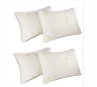 Aloe Vera Memory Foam Pillow, Anti Mite Pillows, Orthopaedic and Extra Fill Memory Foam Pillows for neck & Body Support, Anti Allergenic Pack of (1,2 and 4) (Pack of 4)