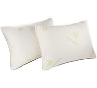 Aloe Vera Memory Foam Pillow, Anti Mite Pillows, Orthopaedic and Extra Fill Memory Foam Pillows for neck & Body Support, Anti Allergenic Pack of (1,2 and 4) (Pack of 2)