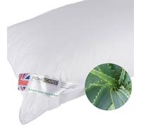 Aloe Vera Pillow Goose Feather and Down Super Microfibre Extra Fill, 48 x 74 cm