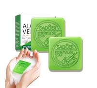 Aloe Vera Soap Bar- Gentle Cleansing 98% Aloe Vera Extract Soap for Face & Body, Organic, Gentle, Moisturising, Skin Hydration & Oil Balance, Antioxidant, Suitable for Men & Women (2PCS)