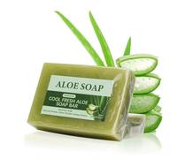 Aloe Vera Soap Bar-Natural Exfoliating Soap Bars for Bath-Handmade,Plant Formula,Enriched with Aloe Vera Moisturizing Essence-Gentle Cleaning,Oil Control-No Animal Formula,Remove Dark Spot-1pcs
