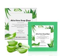 Aloe Vera Soap - Natural Soap Bar for Body & Face - Handmade Moisturising Soap Bar for Sensitive Skin - Gentle Cleanser for Acne & Dryness - Vegan, Cruelty-Free - Nourishing Cleansing B-ar - 100g