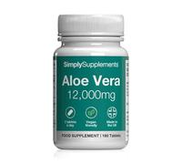 Aloe Vera Tablets 12.000mg | Vegan & Vegetarian Friendly | 180 Tablets | Manufactured in The UK