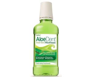 Aloedent Aloe vera Mouthwash Cool Minty Fresh 250ml x2.