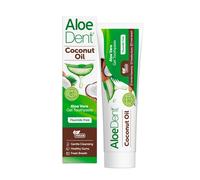 AloeDent Aloe vera Triple Action Coconut Fluoride Free Gel Toothpaste 100ml X 12
