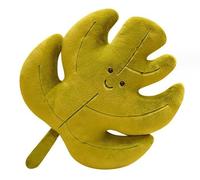 ALOEU Leaves Plush Pillow Kawaii Maple Ginkgo Green Leaf Plush Dolls Stuffed Soft Plant Cushion for Home Sofa Decor