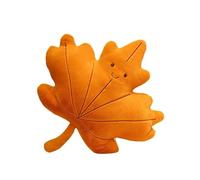 ALOEU Leaves Plush Pillow Kawaii Maple Leaf Ginkgo Soft Plant Cushion for Home Sofa Decor (B)