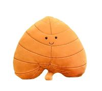 ALOEU Plush Pillow - Kawaii Maple and Ginkgo Leaf Dolls, Stuffed Soft Plant Cushion for Home Sofa Decor (E)