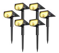 AloftSun - Solar Motion Sensor Lights Outdoor Waterproof Motion Sensor Lights 30 LED 3 Modes Landscape Lighting for Patio Garden Warm White