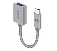 ALOGIC 15cm USB 3.1 USB-C (Male) to USB-A (Female) Adapter - Space Grey Aluminium
