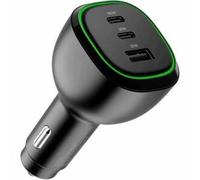 Alogic 165W Car Charger Usb-C Usb-A Ports Fast Charging for Laptops Tablets And
