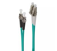 ALOGIC 1m LC-ST 40G/100G Multi Mode Duplex LSZH Fibre Cable 50/125 OM4. Cable length: 1 m Fibre optic type: OM4 Connector 1: LC Connector 2: ST Core diameter: 50 m Full duplex