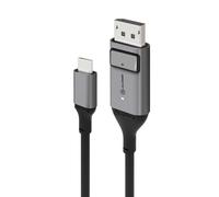 ALOGIC 2m Ultra USB-C (Male) to DP (Male) Cable - 4K @60Hz with LED (White) - Box Packaging