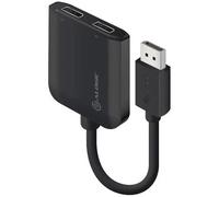 ALOGIC 4K Ultra HD 30Hz DisplayPort to Dual DisplayPort 1.2 Adapter - Black