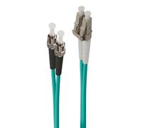 ALOGIC 5m LC-ST 40G/100G Multi Mode Duplex LSZH Fibre Cable 50/125 OM4