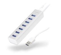 ALOGIC 7 Port USB Hub - Aluminium Unibody with Power Adapter - Prime Series