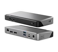 ALOGIC Dual 4K Display Universal Docking Station DX2 with 65W Laptop Compatible with Mac and Windows, 2x4K@60Hz DisplayPort,1xUSB-C 10G (with Fast Charging),3xUSB-A 5G, Audio, Ethernet