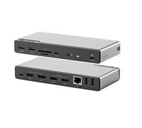 ALOGIC DV4 Universal Quad Display Docking Station Wired USB 3.2 Gen 1 (3.1 Gen 1) Type-C 100 W 1.4b/2.0 101001000 Mbit/s Grey