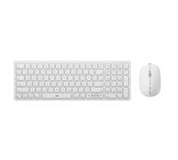 Alogic Echelon Compact Set | Wireless Bluetooth Keyboard + Mouse | German Layout | Bluetooth 3.0 + 5.0 | USB-C Rechargeable | White