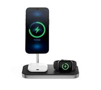 ALOGIC MagSpeed 3-in-1 Wireless Charging Station, MagSafe Compatible for iPhone 12/13 series, Wireless Charging enabled AirPods Case & All Apple Watch