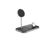 ALOGIC MagSpeed 3-in-1 Wireless Charging Station, MagSafe Compatible for iPhone 12/13 series, Wireless Charging enabled AirPods Case & All Apple Watch