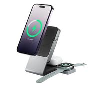 ALOGIC Matrix 3-in-1 Magnetic Charging Dock with Apple Watch Charger - Black