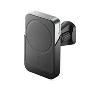 ALOGIC Matrix Universal Magnetic Wireless Car Charger | Car Phone Holder with Wireless Charging | 15W Fast Charging | MagSafe & Qi Compatible | 180° Adjustable Angle| Magnetic Ring Included.
