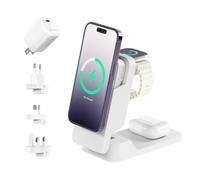 ALOGIC MFPB5KM-G mobile device charger Headset, Smartphone, Smartwatch White USB Wireless charging Fast charging Indoor