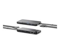 ALOGIC Portable Dock for Mac 10-in-1 with Dual Display 4K 60Hz Support - Dark Grey
