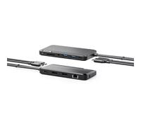 ALOGIC Portable Dock for Mac 10-in-1 with Dual Display 4K 60Hz Support - Dark Grey