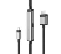 ALOGIC ULCHDPD01-SGR video cable adapter 1 m USB Type-C HDMI + USB Silver