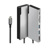 ALOGIC USB C Hub, 6-in-1 Hub,4K HDMI,2 USB 3.0,1 USB C with Data & 100W Laptop Charging for MacBook Pro/Air(Thunderbolt 3 Compatible),iPad Pro/Air 2020, XPS one size grey (space grey)