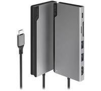 ALOGIC USB C Hub, 6-in-1 Hub,4K HDMI,2 USB 3.0,1 USB C with Data & 100W Laptop Charging for MacBook Pro/Air(Thunderbolt 3 Compatible),iPad Pro/Air 2020, XPS one size grey (space grey)