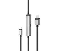 ALOGIC Ultra USB-C to HDMI cable, 4K External Display, 100W Power Delivery, Premium Quality, Nylon Braided cable with metal housing, Compatible with Windows, Mac, and Chromebook.