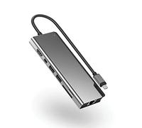 ALOGIC ULDPLSV2-SGR laptop dock/port replicator Wired USB 3.2 Gen 1 (3.1 Gen 1) Type-C Black, Grey