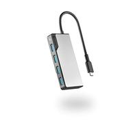 ALOGIC UCFUUA-SGR interface hub USB 3.2 Gen 1 (3.1 Gen 1) Type-C 5000 Mbit/s Black Silver