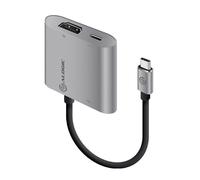 ALOGIC USB-C MultiPort Adapter with HDMI 4K/USB 3.0/USB-C with Power Delivery (60W) - VROVA Plus Series - Space Grey Wired USB 3.2 Gen 1 (3.1 Gen 1) Type-C Grey 5 Gbit/s 3840 x 2160 pixels Aluminium
